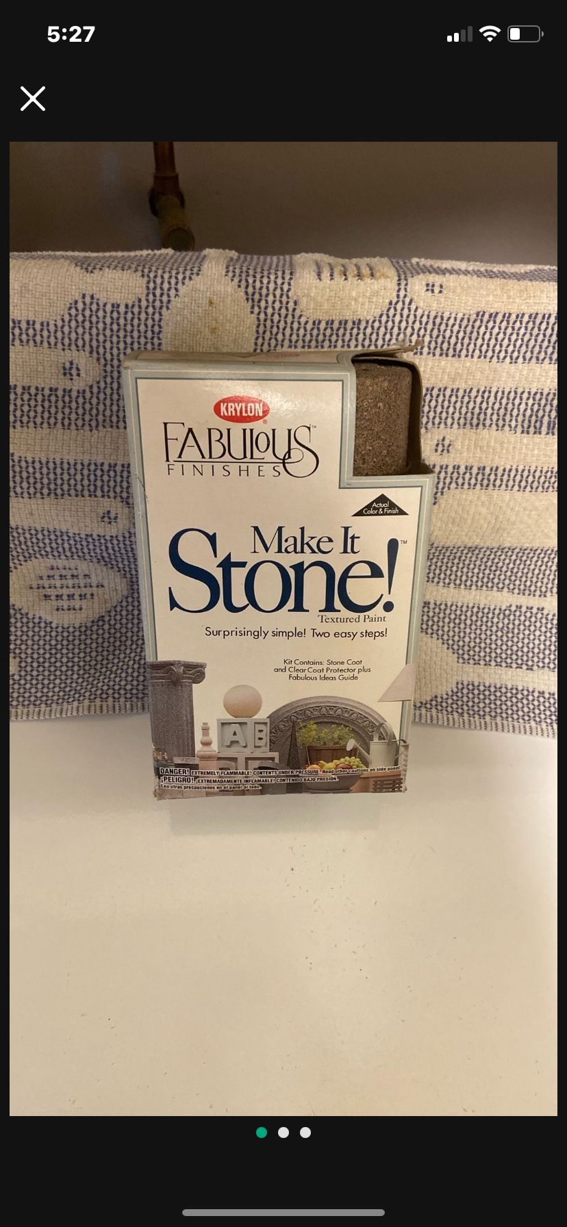 Krylon Make It Stone Fleckstone Spray Paint Kit Brownstone