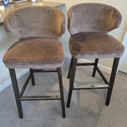 Velvet Counter Top Dining Chairs