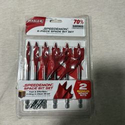 Diablo DSP2920-S6 6 + 2  8Piece Drill Bit Set Speedemon spade bits