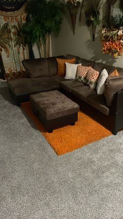 Brand new 3 Piece Sectional With Ottoman.