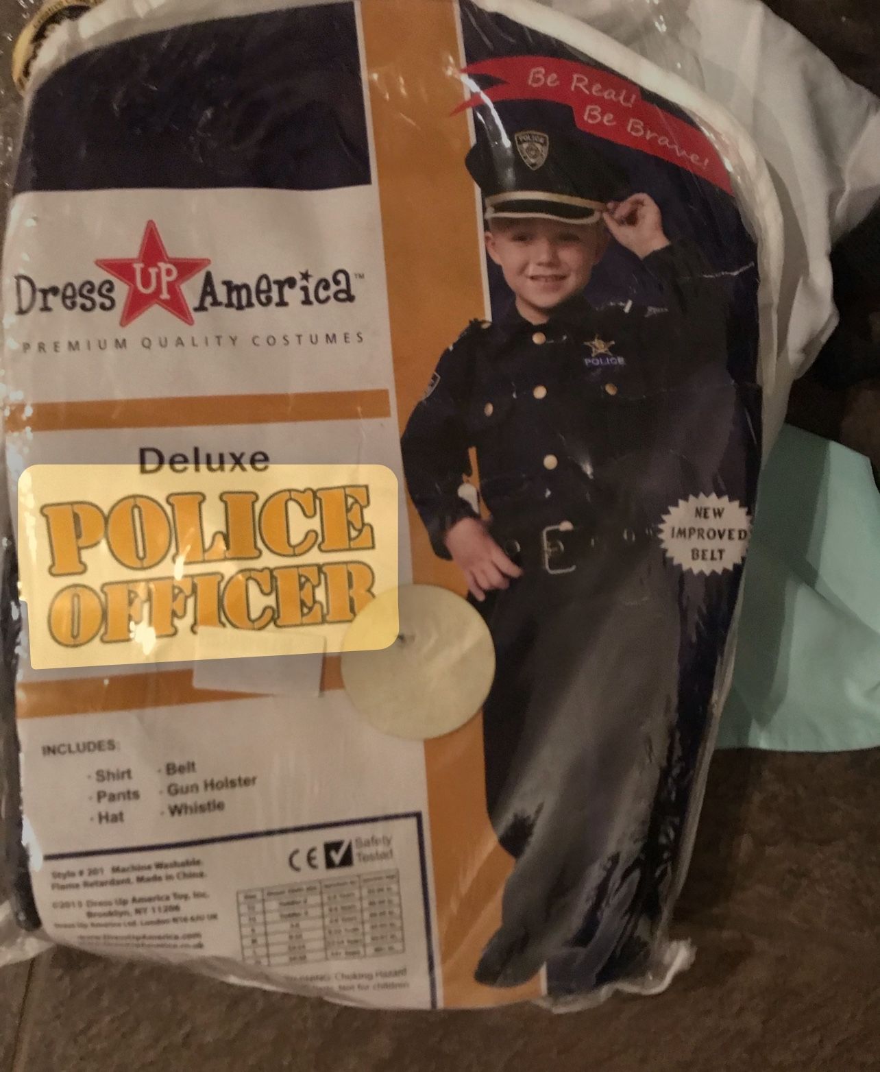 Police officer halloween costume. kids size 8-10