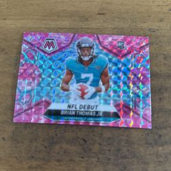 2024 MOSAIC BRIAN THOMAS JR PINK NFL DEBUT ROOKIE 
