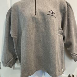 Eddie Bauer Gray Zipper Pullover - L