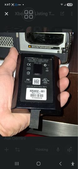 Authentic Microsoft Xbox 360 Slim / E 320GB Hard Drive OEM Model 1451 - Tested