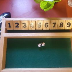 Shut The Box Dice Game . Great For Gambling, Drinking  Just For Fun Game. Instructions In  The Pictures