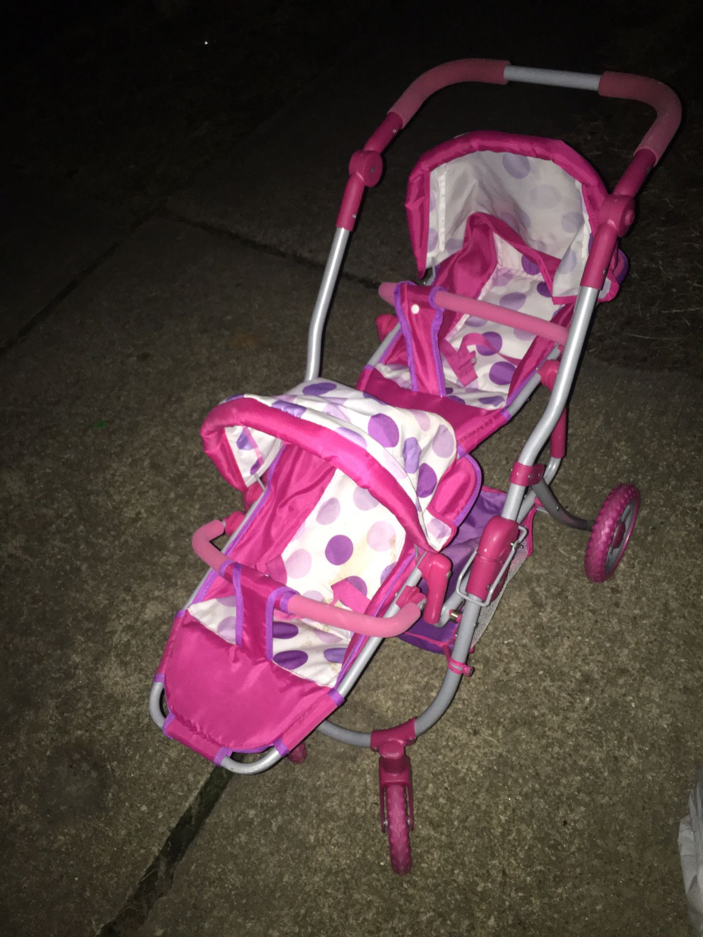 Kids play doll Double bassinet stroller only $30 firm like new