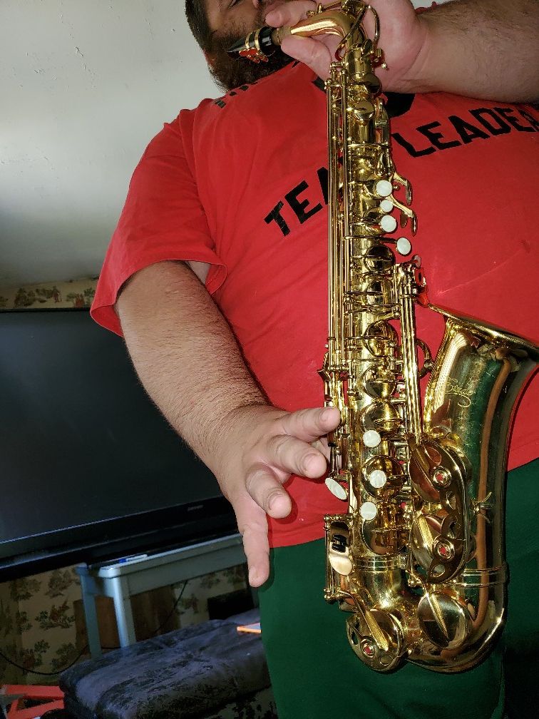 (Etude)alto saxophone key of E flat professional grade