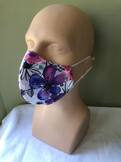 Cotton face mask with filter made in USA