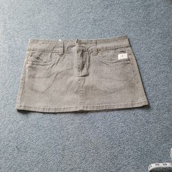 Grey Mini Skirt 