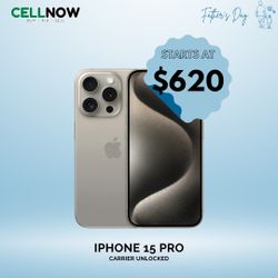 iPhone 15 Pro Carrier Unlocked 