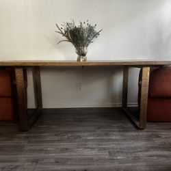 Smoked Oak Dining Table