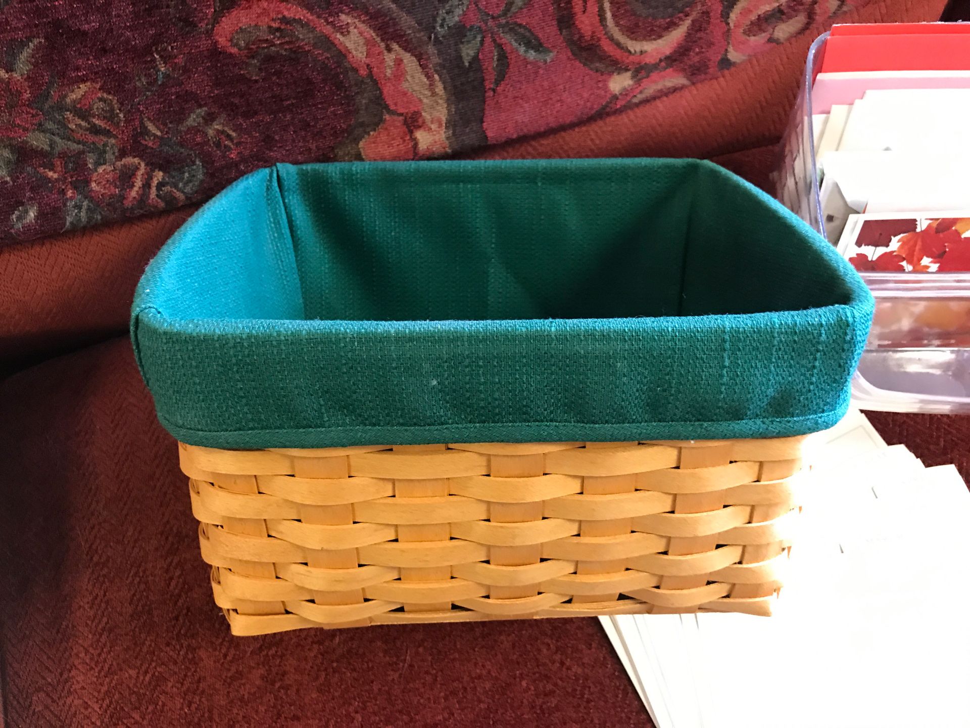 Longaberger card basket