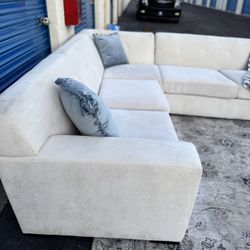 Sectional White Couch 