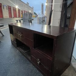 $50 Dark Wood Living Room TV 
