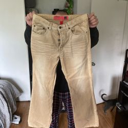 Corduroy Beige Pants