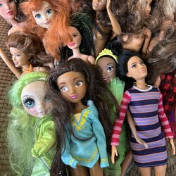 multiple barbie dolls and other Doll Bundle $19
