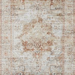 Loloi Designer Area Rug 8x10 – Ivory / Sunset – Retail $700+