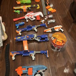 Nerf Guns/Accessories Lot