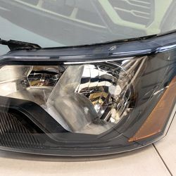 2016-2025 FORD TRANSIT LEFT HALOGEN HEADLIGHT BLACK TRIM