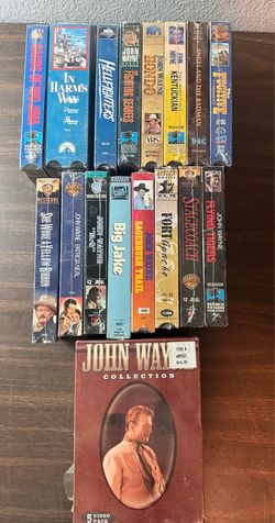 lot of 21 John Wayne VHS tapes John Wayne Movies SEALED