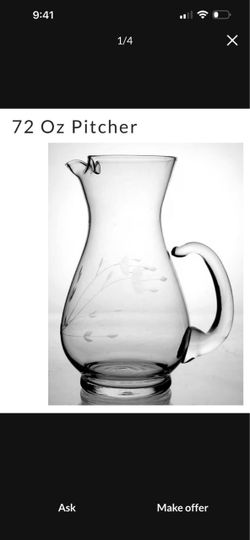 Princes house pitcher with 4 glasses