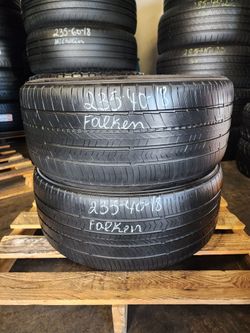 235 40ZR 18 FALKEN PRO G6 SPORT TIRES 2354018 USED TIRES (PAIR) MOUNT BALANCE INCLUDED