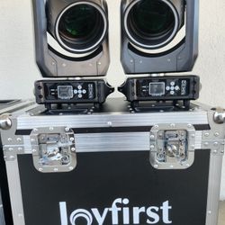 Pair Beam 200w Led Joyfirst Led Ring Rainbow Effect And Road Case