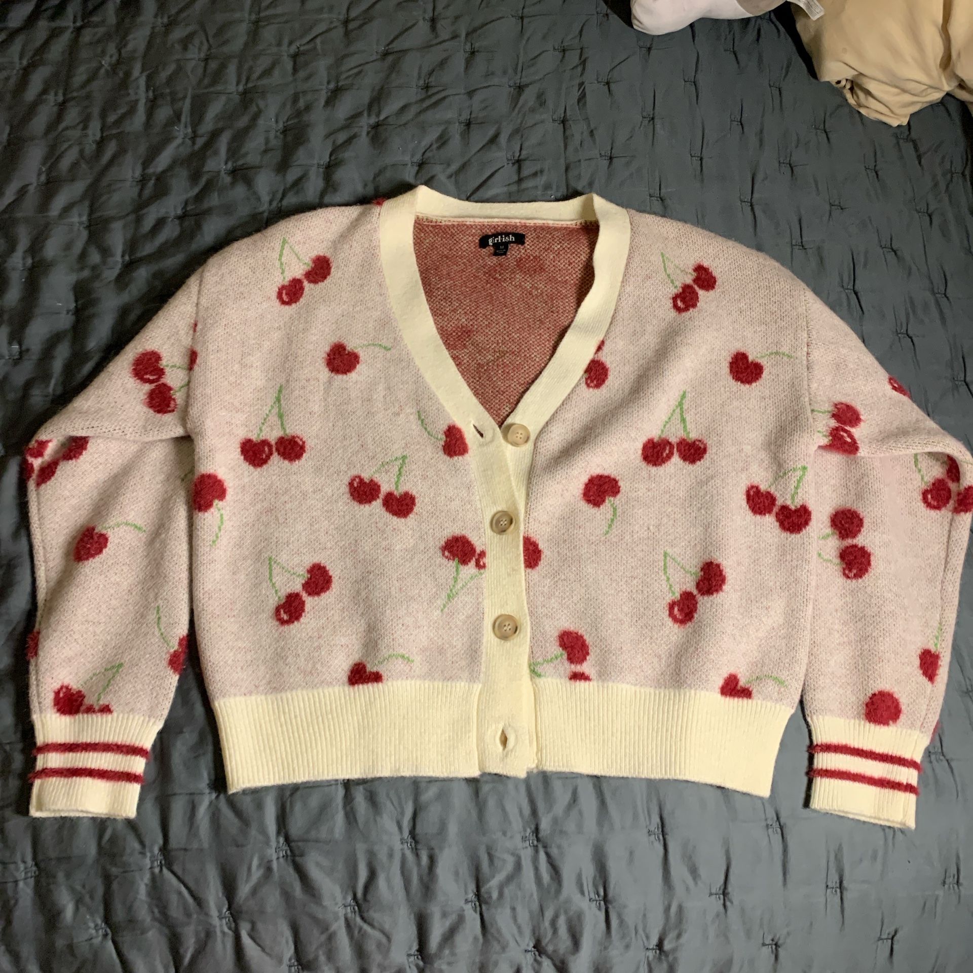 Soft Cherry Cardigan