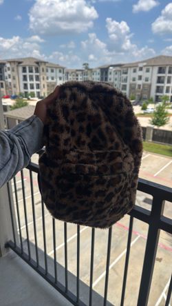 Leopard Print Bookbag