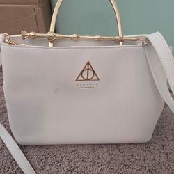 Loungefly Deathly Hallows White Gold Purse Harry Potter 