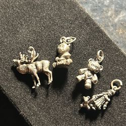 Vintage Sterling Silver Charms Lot 