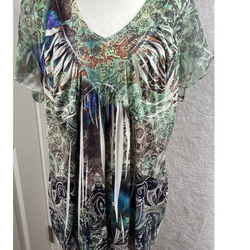 Like New Colorful Printed Blouse .