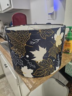 Black Autumn Leaves Lampshade