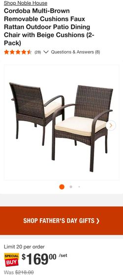 Rattan Patio Dining Chairs With Cushions