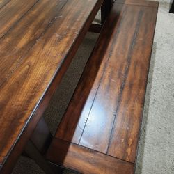 Large Wood Dining Table Very Sturdy 