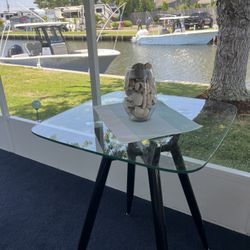 Glass Top Counter Height Table