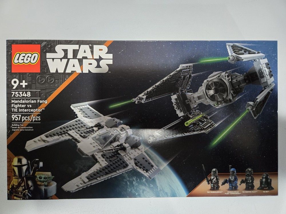 NEW LEGO STAR WARS MANDALORIAN FANG FIGHTER VS. TIE INTERCEPTOR 75348