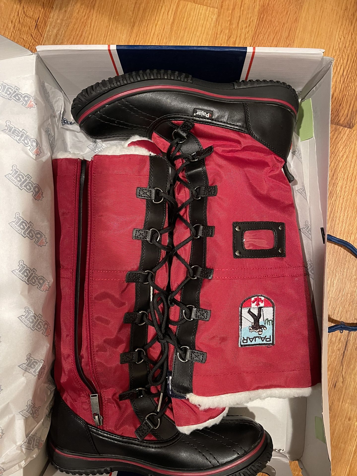 New! Pajar Women's Size 8-8.5 Red Snow Boots