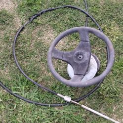 Boat Steering Wheel With Cable 