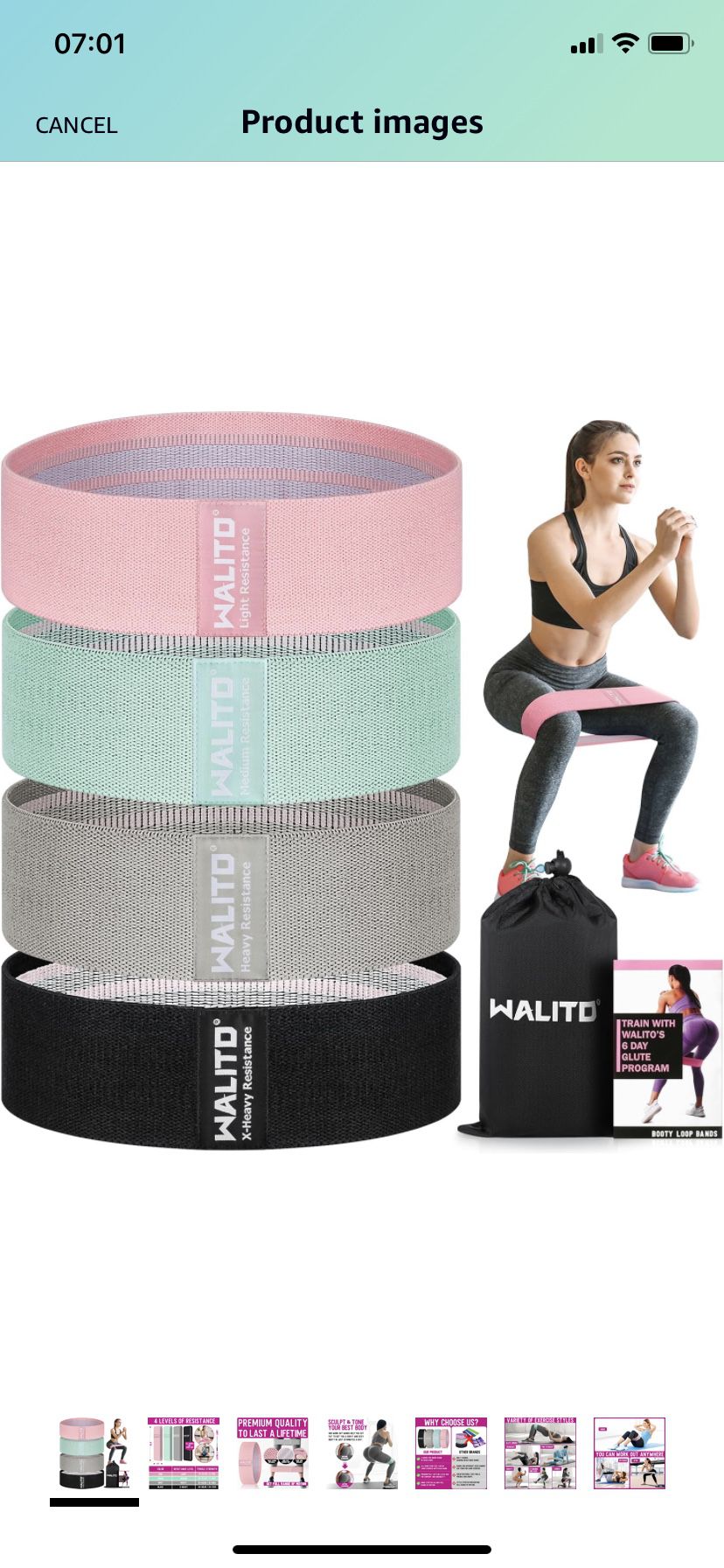 Resistance Bands for Working Out - Booty Bands for Women Men, Fabric Exercise Bands for Legs and Butt, Thigh Bands for Fitness, Gym, Home Workout Equi