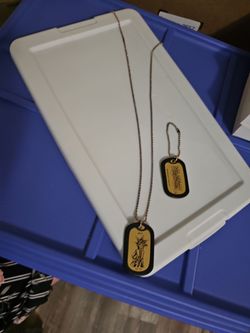 Vintsge Yugioh  dog tags