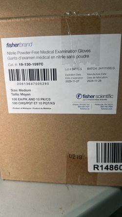 Fisherbrand Nitrile Powder-Free Exam Gloves Medium