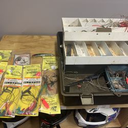 Tacklebox With Assorted Sea Fishing Gear