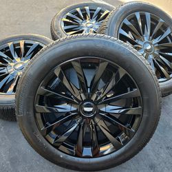 22” Cadillac Escalade Gloss black NEW wheels and tires 