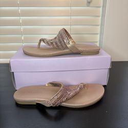 Madden Girl Deliverr Rose Gold Mesh Sandles Women’s Size 9 with Box