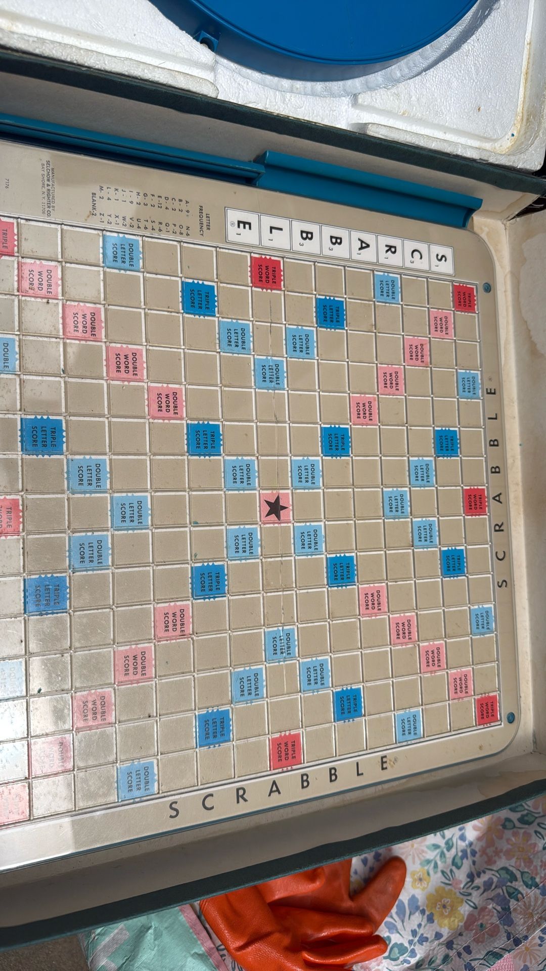 1977 Vintage Scrabble Board