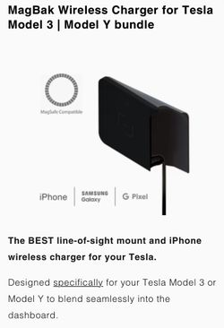 MagBak Wireless Charger for Tesla Model 3 | Model Y