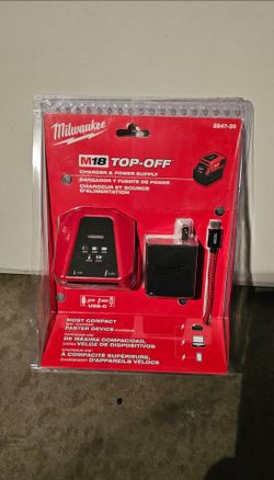 New, Nuevo.  Milwaukee M18 18V Lithium-Ion TOP-OFF Charger & Power Supply (Tool-Only)