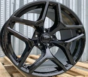 Chevy Camaro c2 style 20x10/11 new gloss blk rims tires sets