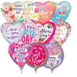 9 Inch Mother's Day Stick Balloons